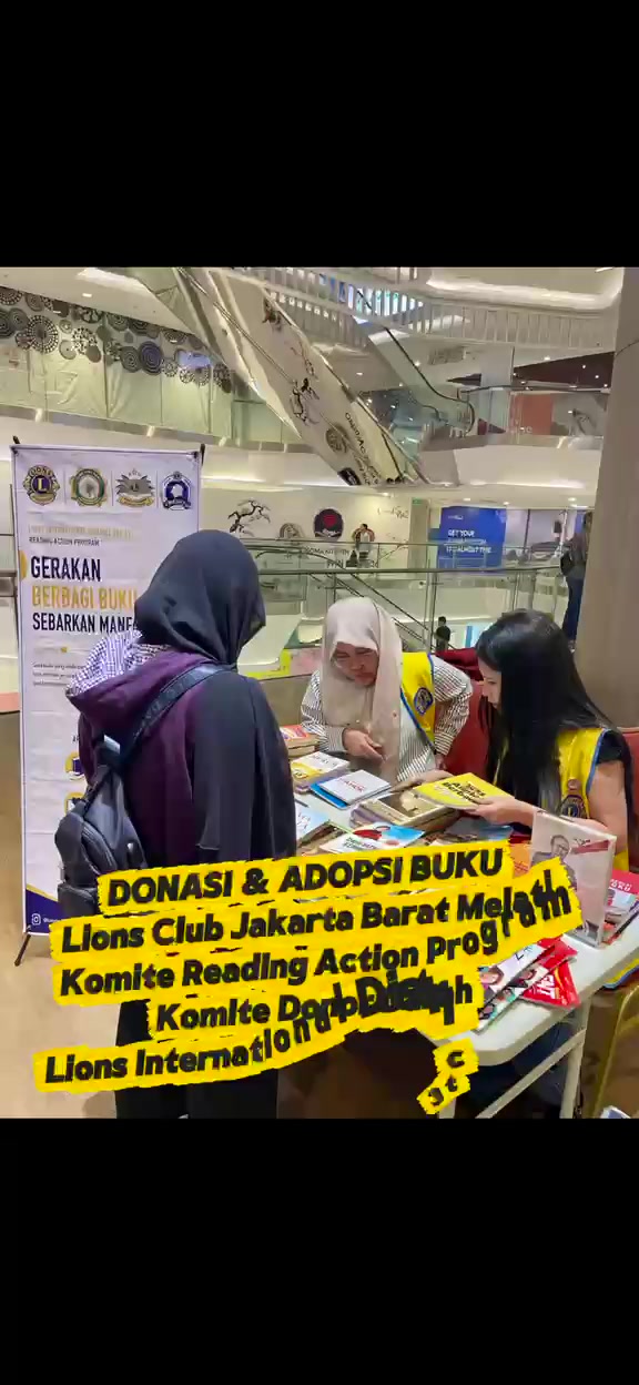 Donasi & Adopsi Buku Bersama Lions Club Jakarta Barat Melati